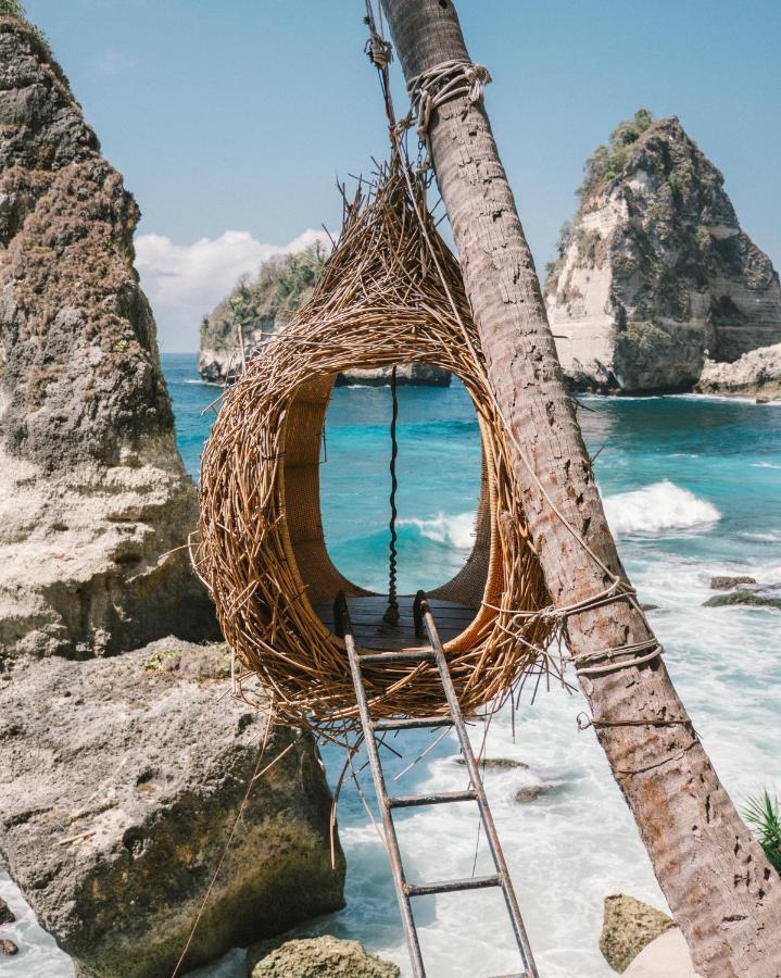 Tropical Glamping Nusa Penida - Private Romantic Seaside Bungalow Diamond Beach Polilit Exteriör bild